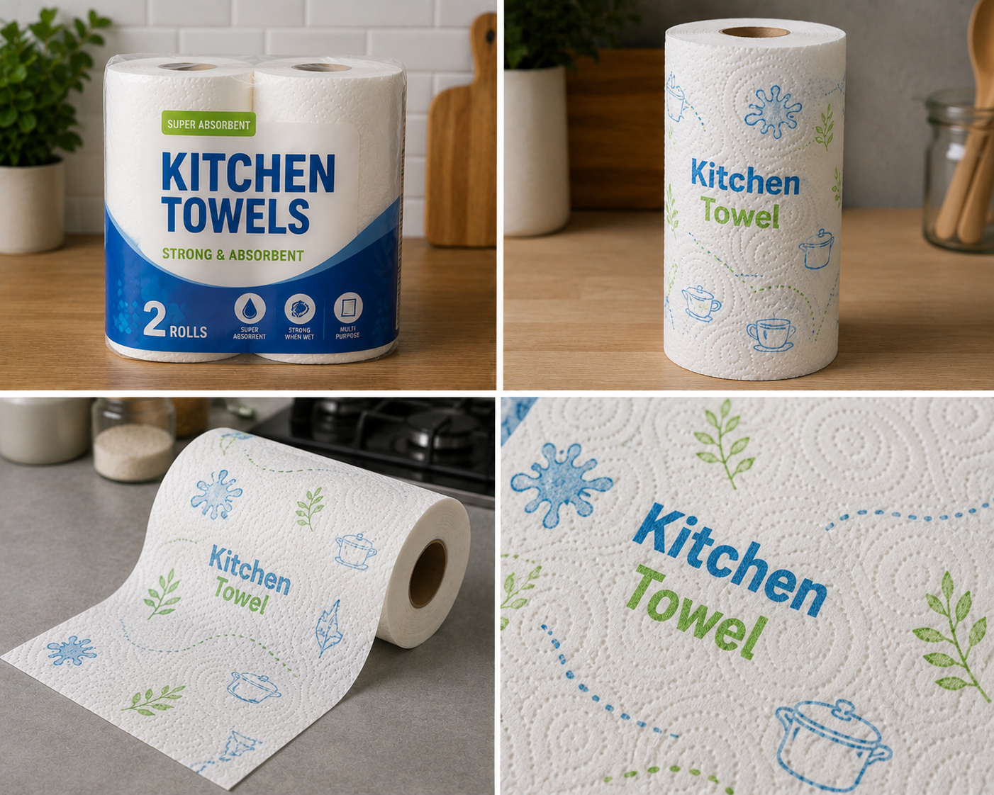 Kitchen towel roll